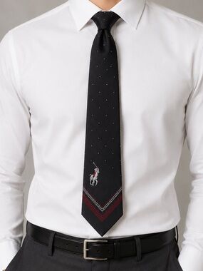 Guy Laroche Vintage Silk Tie Old Money Classic Menswear Necktie